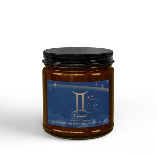 Gemini zodiac soy candle - gemini,