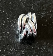 Pandora Ale 925 Sterling Silver Bracelet Charm RETIRED FORGET ME KNOT 790484