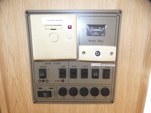 Caravan battery car - caravan, switch