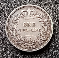 1836 William IV UK Shilling Coin