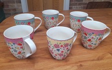 Queen's By Churchill 'The Caravan Trail' China Mugs X6