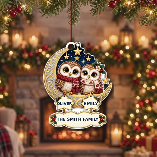Personalised owl couple - personalised,