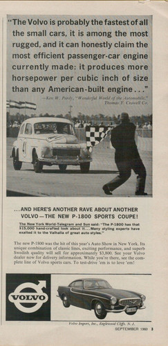 1960 volvo 1800 sports coupe - 1960,