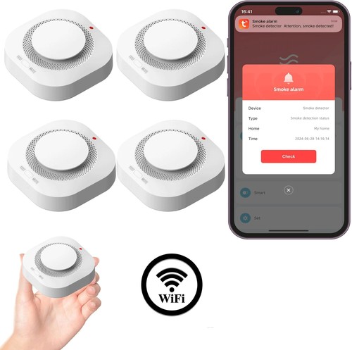 Fire alarm smoke detector - smoke, gas