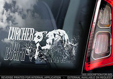 Lurcher - Car Window Sticker -