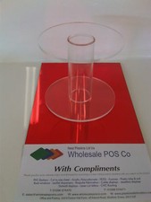 Cake Stand Sugarcraft Single Stem Round Cake Separator Clear Food Safe Acrylic