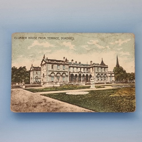 Clumber house postcard 1911 - clumber,