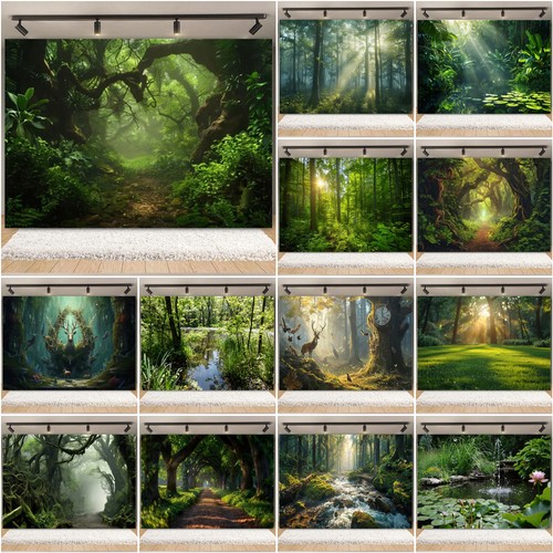 Sparkling natural forest - 3d,