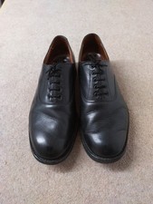 BATA PAIR OF BLACK LEATHER OXFORD FORMAL SHOES SIZE 7, Vintage Repair Heel