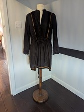 Zara Black Linen Short Boho