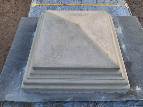 Cast stone pier cap - stone,