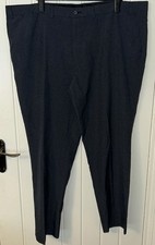 Mens 44 waist 31 leg  grey & black fine dog tooth pattern trousers