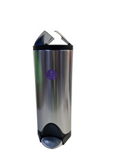 simplehuman Butterfly Pedal Bin Stainless Steel 30L - Silver [Usage Marks)