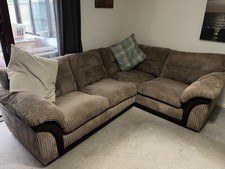 Dfs Ethan Left Hand Facing Corner Sofa And Ethan Armchair. Nutmeg Combination