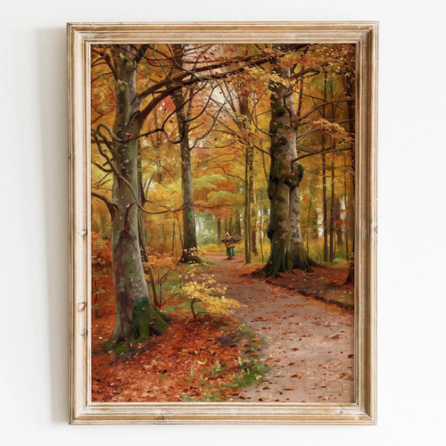 Beech forest autumn - in, 1920s