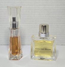 Lot of 2 Womens Celine Dion Collectible Perfume Bottles Enchanting & Celine Dion
