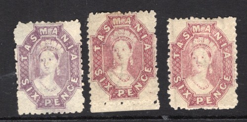 Tasmania 1871 lilac chalon - 1871,