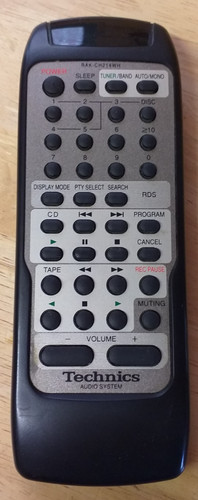 Technics rak ch214wh remote - technics,