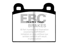 EBC Greenstuff Front Brake Pads for Opel Commodore 2.5 (67 > 71)