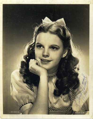 Judy garland signed wizard of - garland,