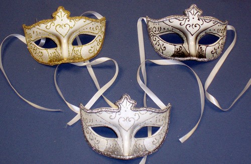 Glitter masquerade ball mask - glitter,