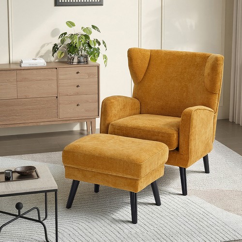 Accent chair with footstool - accent,