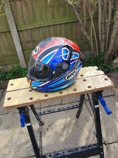 Givi crash helmet, size small, with bag. good condition with 2 vents.