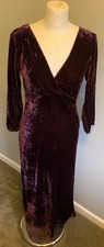 Vintage 90s/Y2K Bias Cut Silk Velvet Dress BT Marina Avraam (Ghost)