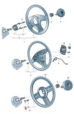 VW Lupo 3L Cover cap for steering wheel 6E0419044