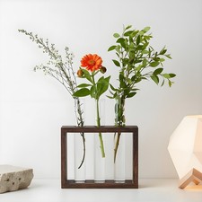 Plant Terrarium Wooden Stand