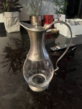 Pewter Jug Glass Decanter Wine