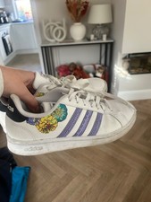 adidas ladies white trainers