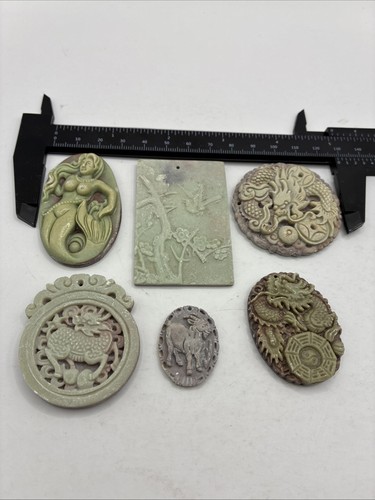 Chinese carved jade - 6x, /