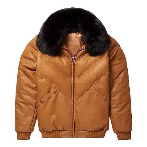 Men bomber sheep leather - sheep,