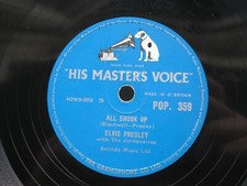 ELVIS PRESLEY 78 RPM ALL SHOOK UP / THAT'S WHEN YOUR HEARTACHES BEGIN HMV POP359
