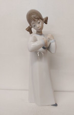 Perfect VINTAGE Lladro - Girl Playing Mandolin / Guitar Figurine 4871
