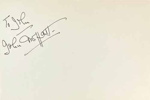 John moffatt autograph signed - autograph,