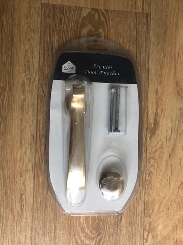 Brass door knocker slimline - door,