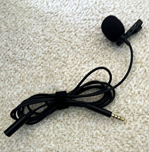 Black clip lavalier lapel - clip-on, lavalier/lapel
