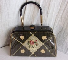 Vintage 1950s Lucite & Patent