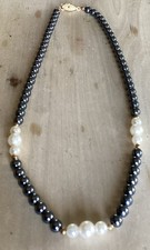 Vintage grey pearl Choker