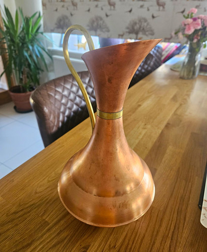 Arts crafts copper jug - crafts,