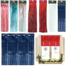 5x PVC Foil Lametta Christmas