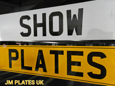 PAIR OF CUSTOMISED SHOW PLATES NOT FOR ROAD USE