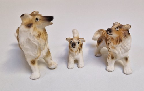 Vintage bone china collie - vintage,