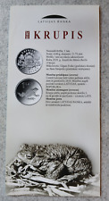 Latvian Bank 1 Lats Commemorative Coin Booklet – "Krupis" (Toad) 2010