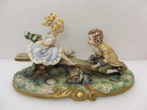 Capodimonte figure group - capodimonte, of