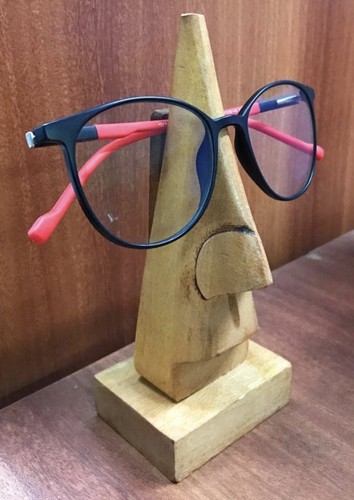Wood spectacles glasses stand - wood,