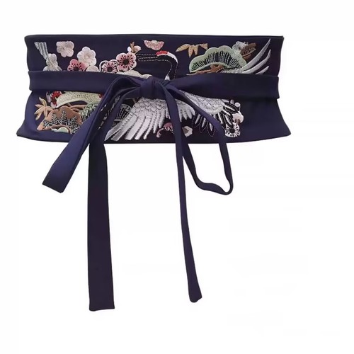 Japanese obi belt - belt, floral
