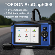2025 TOPDON AD600S PRO+ OBD2 Scanner Engine ABS SRS DPF TPMS Car Diagnostic Tool